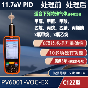 C12Z型11.7eV的PID检测仪（现货） 手持便携式VOC检测仪PV6001-VOC-EX